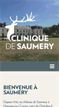 Mobile Screenshot of cliniquesaumery.com